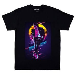 Michael Jackson "LIVE"  Customized Fan Black Graphic T-Shirt